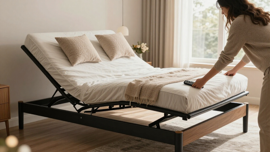 split king adjustable bed frame for master bedrooms