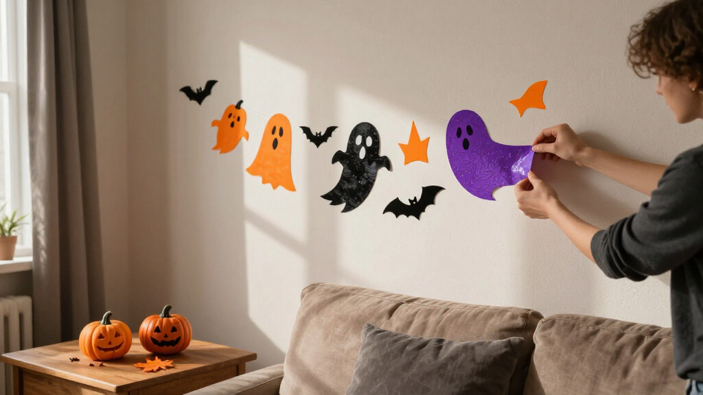 Halloween-themed wall decals