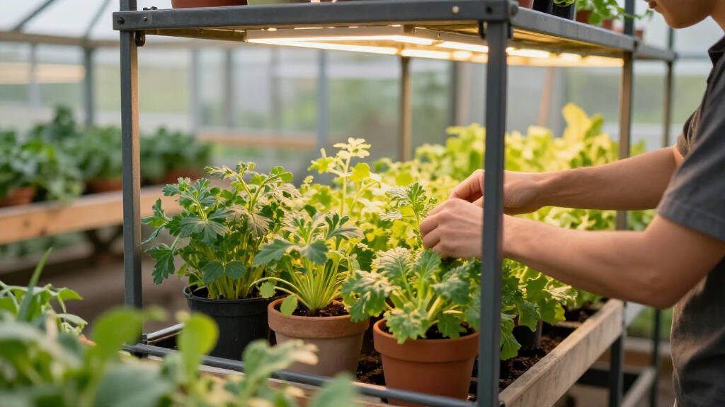 best vertical farming rack with grow lights
