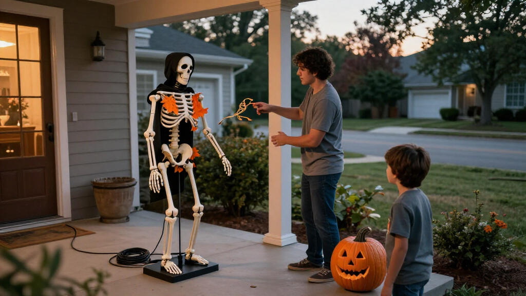 Halloween animatronic decorations