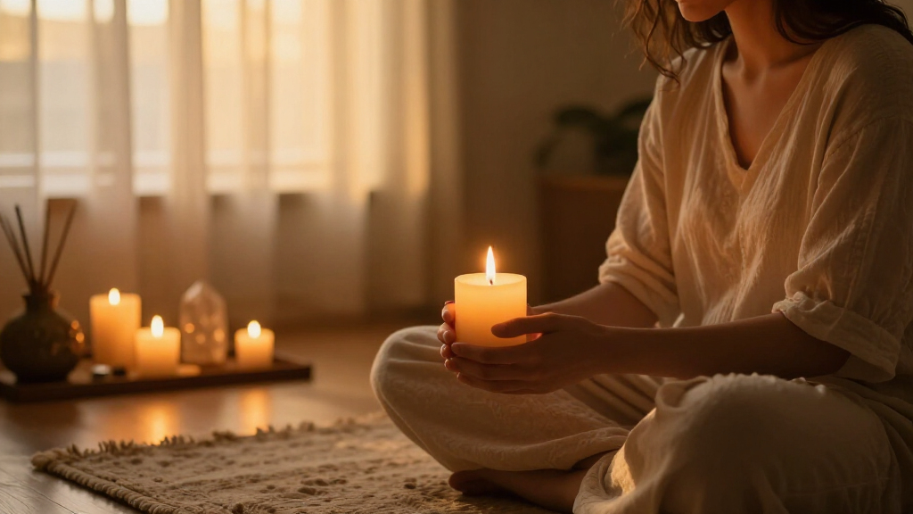 spiritual meditation candles