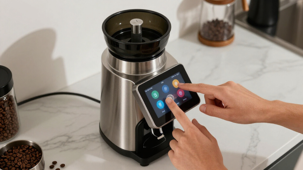 best espresso grinder with touchscreen interface