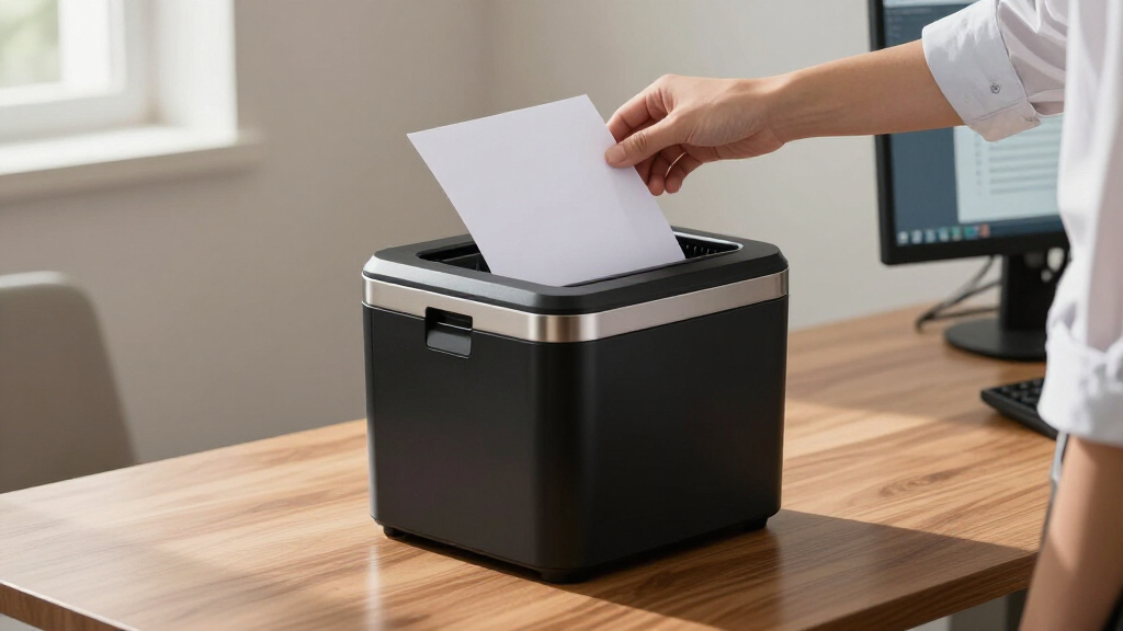 Office shredder for large volume paperwork