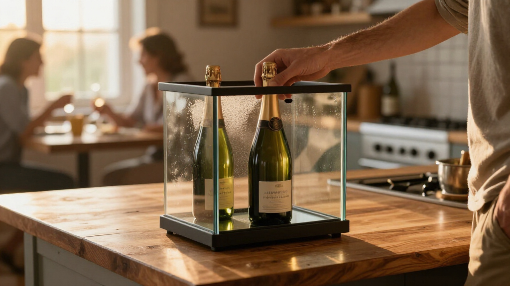 wine cooler for champagne bottles