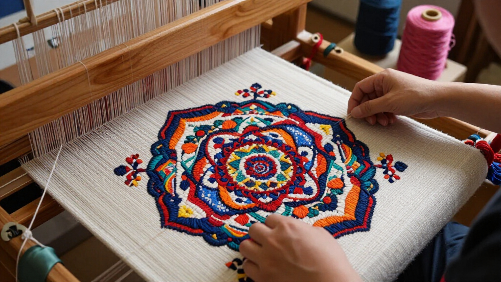 yilong medallion silk rug traditional