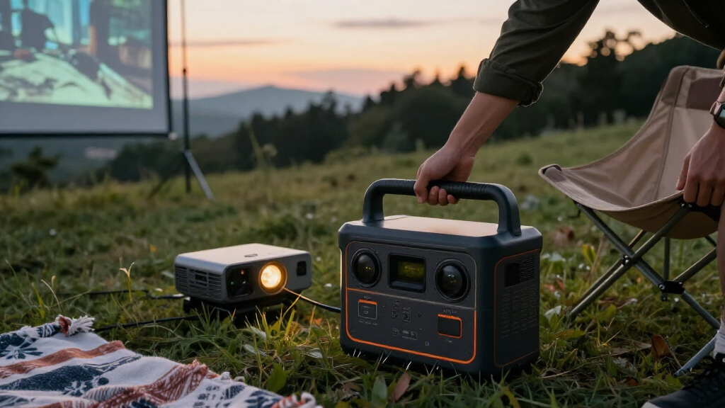 portable power stations for outdoor screenings