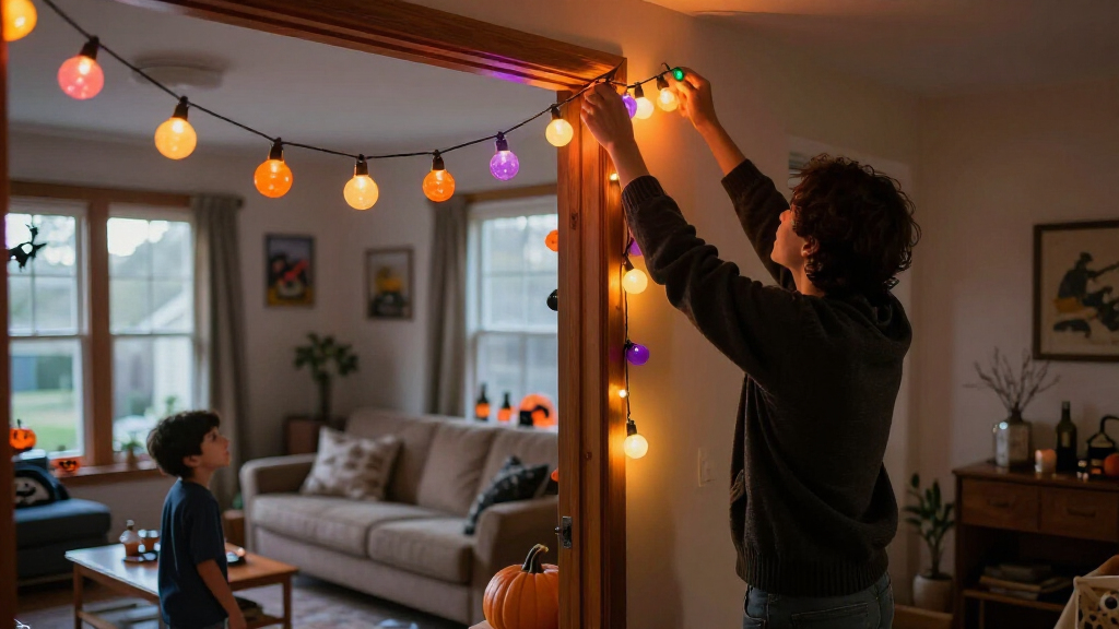 smart Halloween string lights