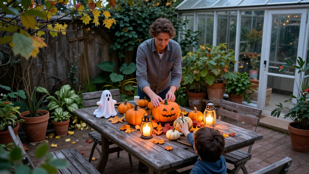 halloween garden decorations