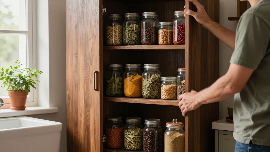freestanding pantry cabinet