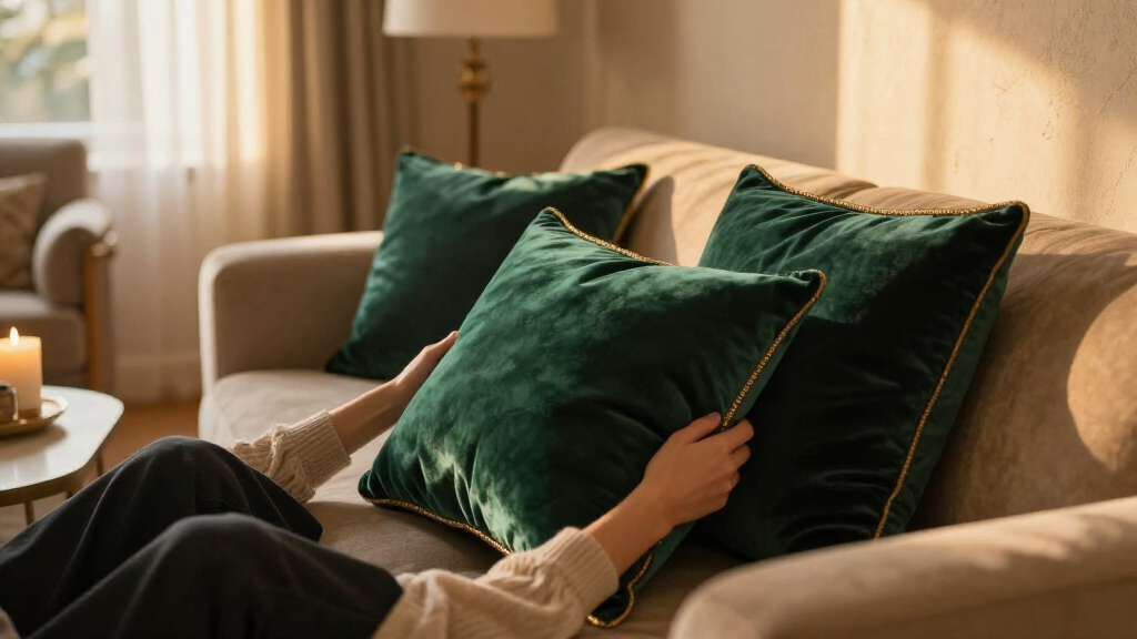luxury velvet throw pillows