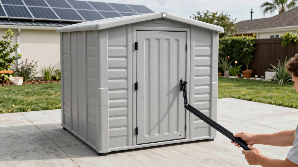 portable storage shed waterproof for emergency gear