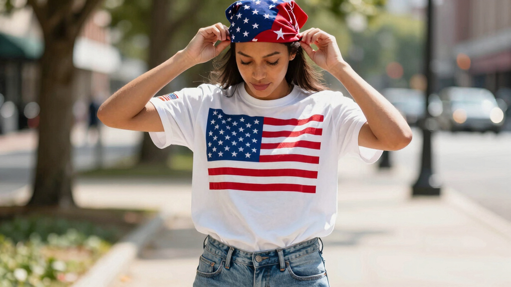 patriotic American flag apparel