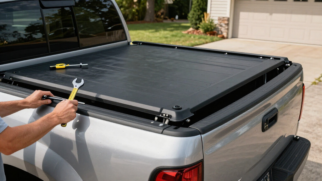 truck bed tonneau cover hard