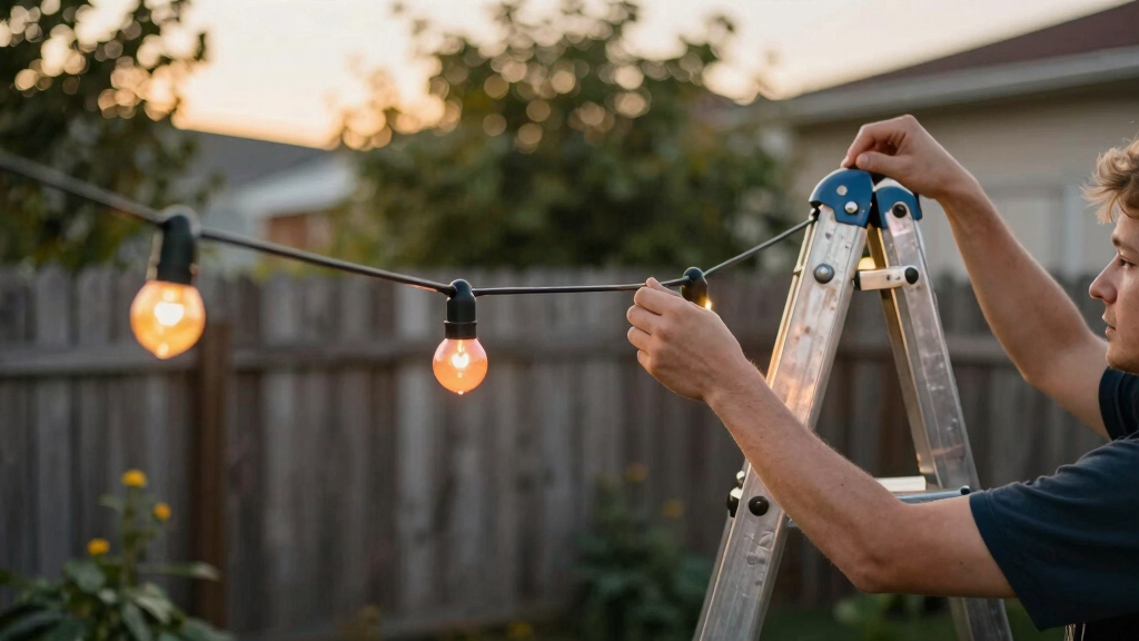 patriotic outdoor string lights