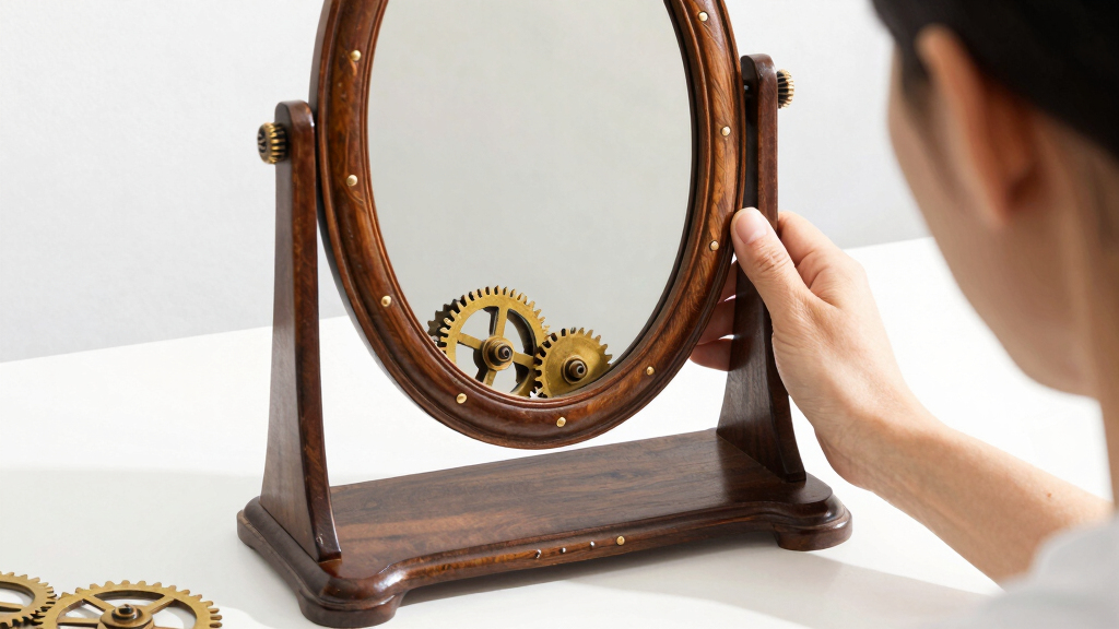 steampunk vanity mirror