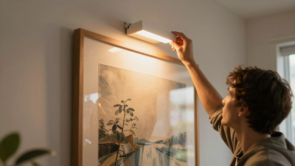 best battery picture light for large art