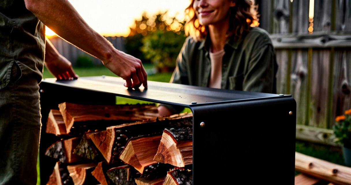 best 12 foot firewood rack heavy duty