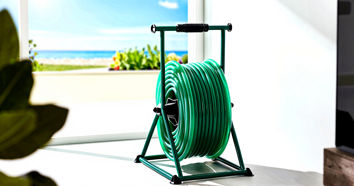 best hose reels for backyard edible gardens