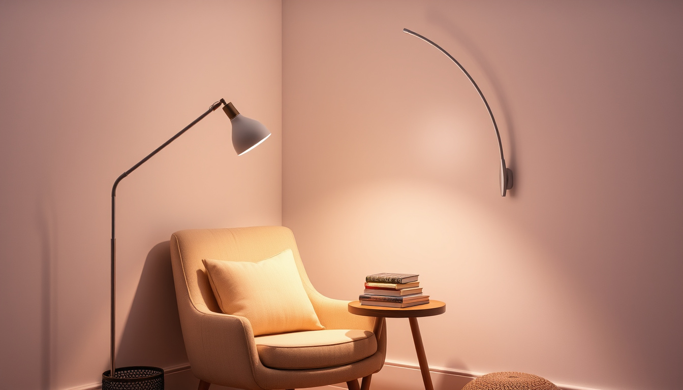 Creating a reading nook glow with a dedicated arc lamp