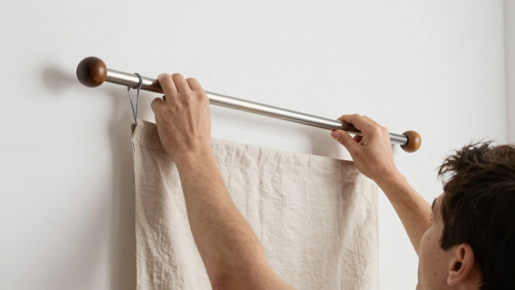 best wall mounted tapestry rod system