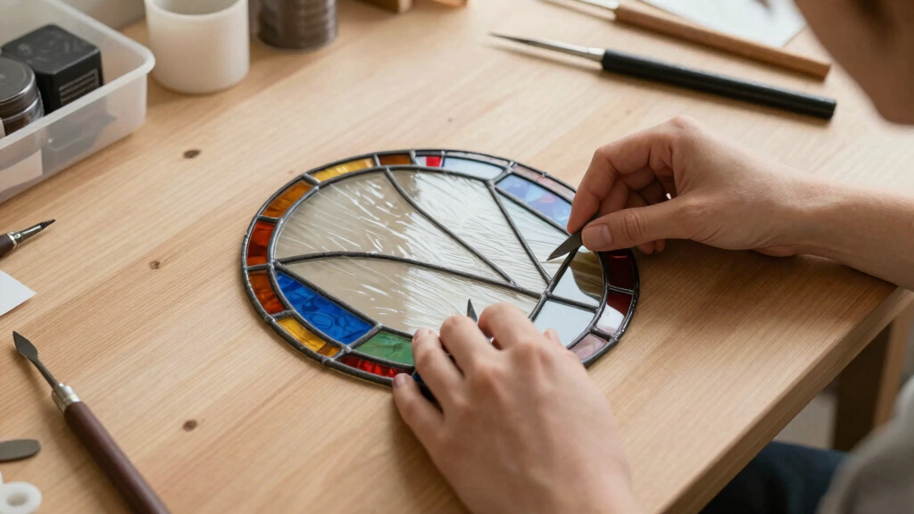 best stained glass work table