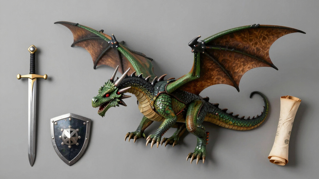 life-size dragon animatronic display