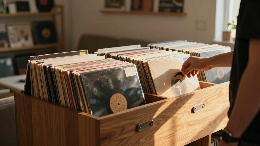 best record storage cabinet for large collections