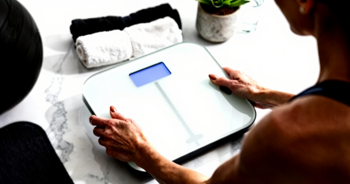 smart scale with large display