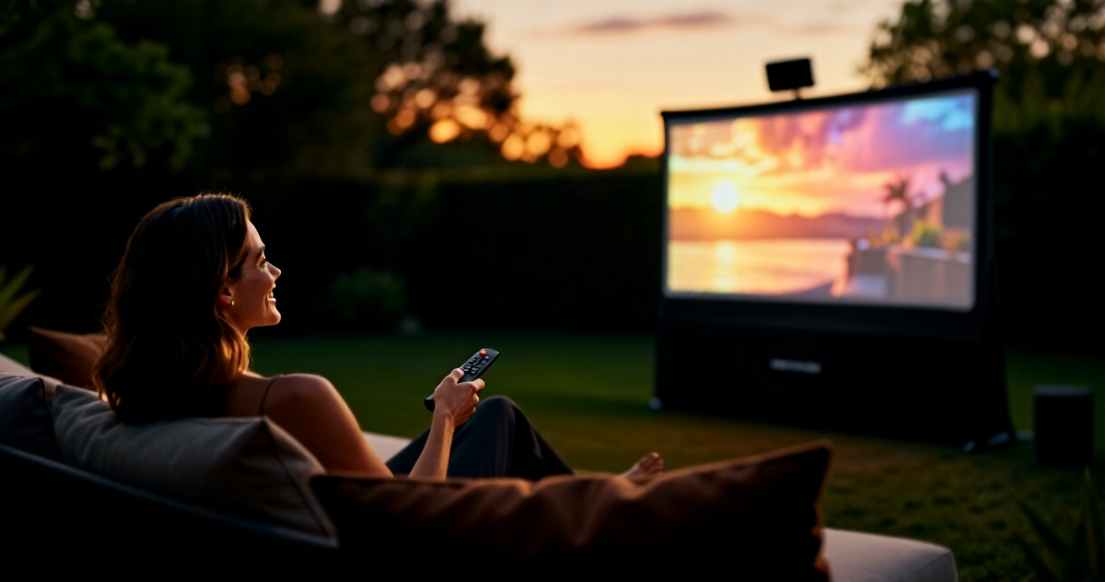 best outdoor movie screens premium