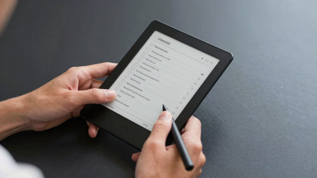 premium e-reader for checklists