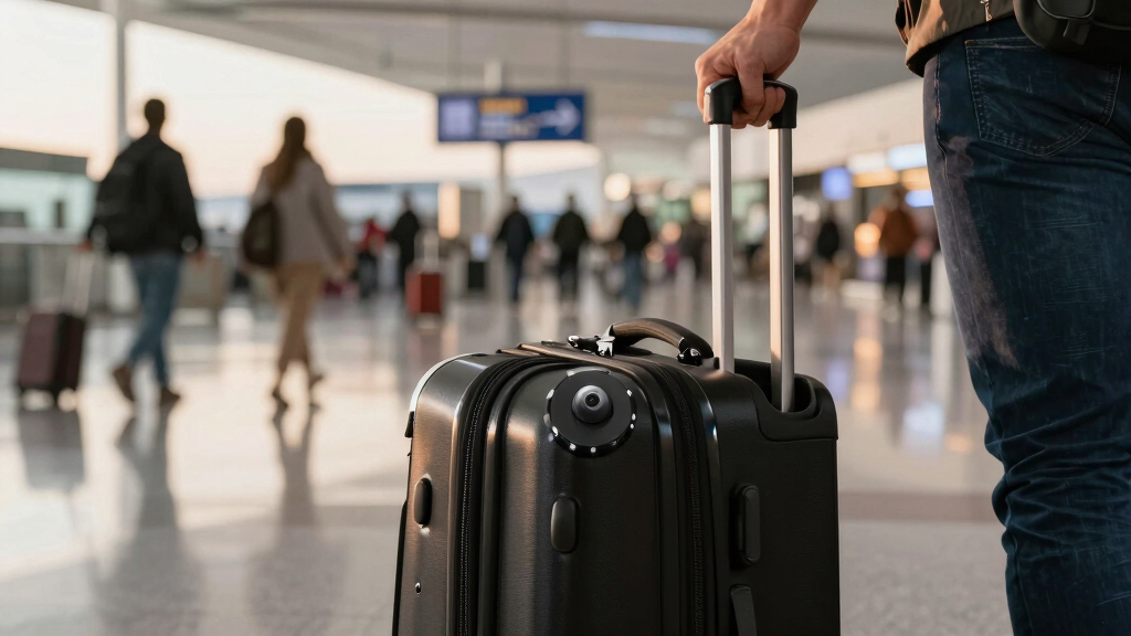 best luggage with airtag holder for travel