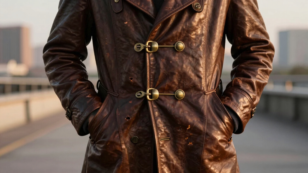steampunk leather coat