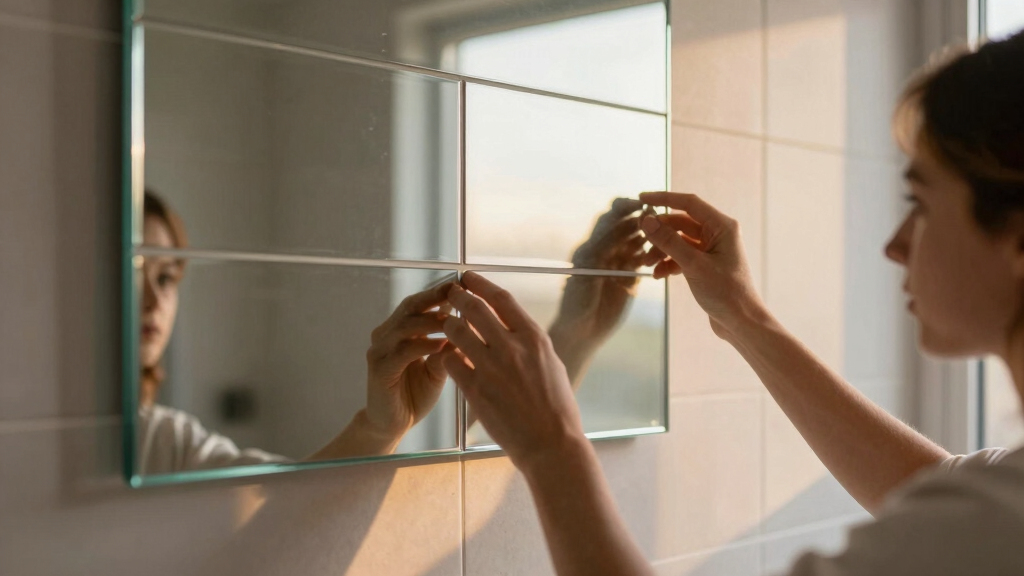 best mirror wall tile set large