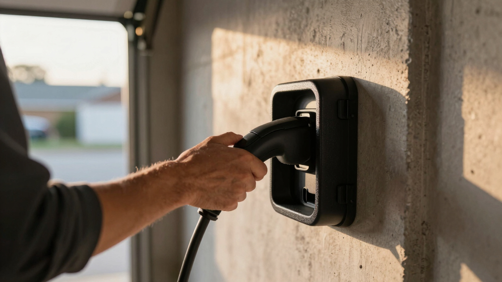 best EV charging cable holders for garages