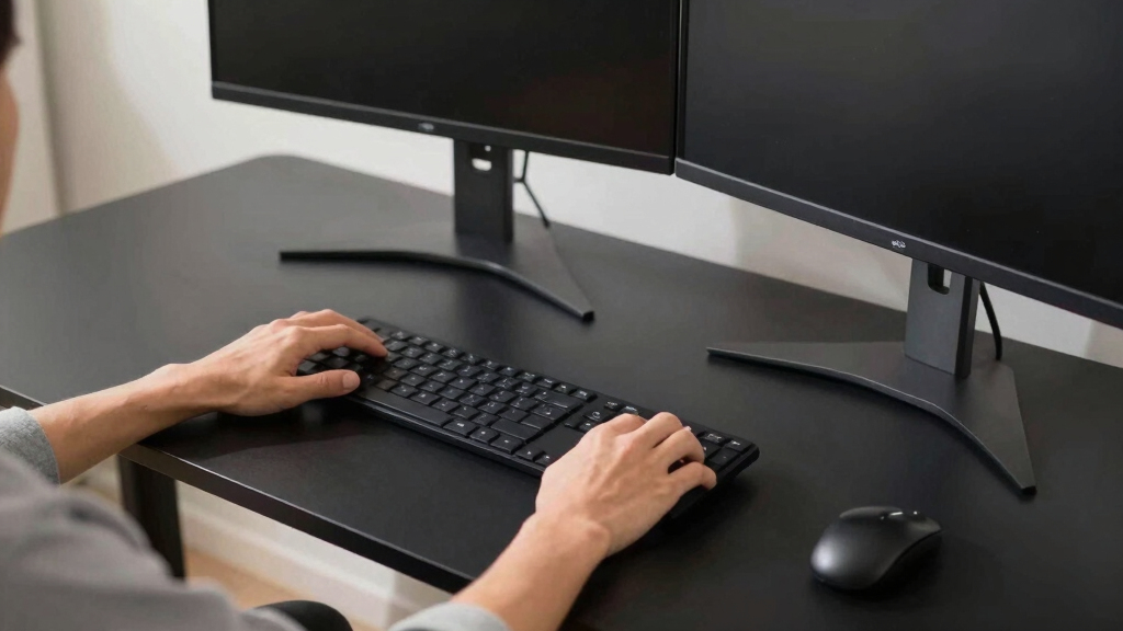 best standing desk for dual monitor setup