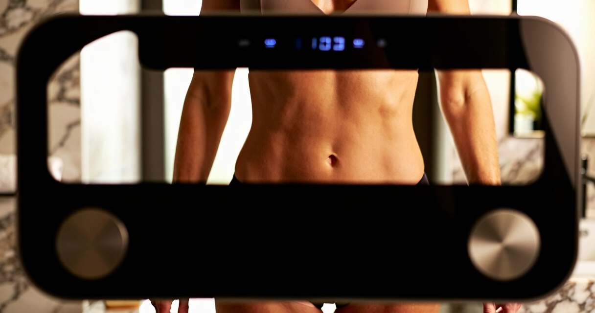 smart scale with large display