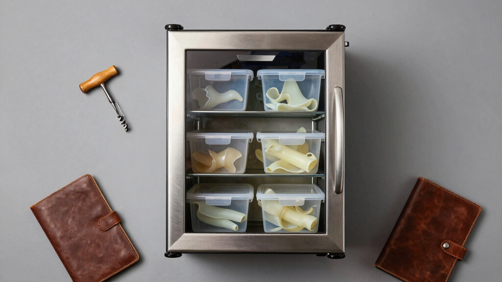 best climate-controlled wine fridge repurposed for prop latex storage