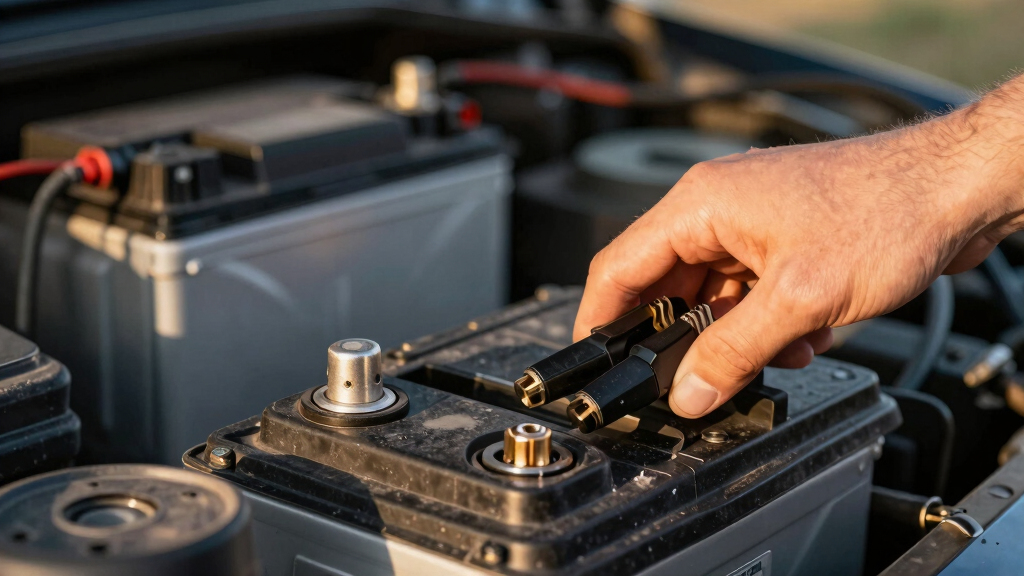 top battery terminal connectors