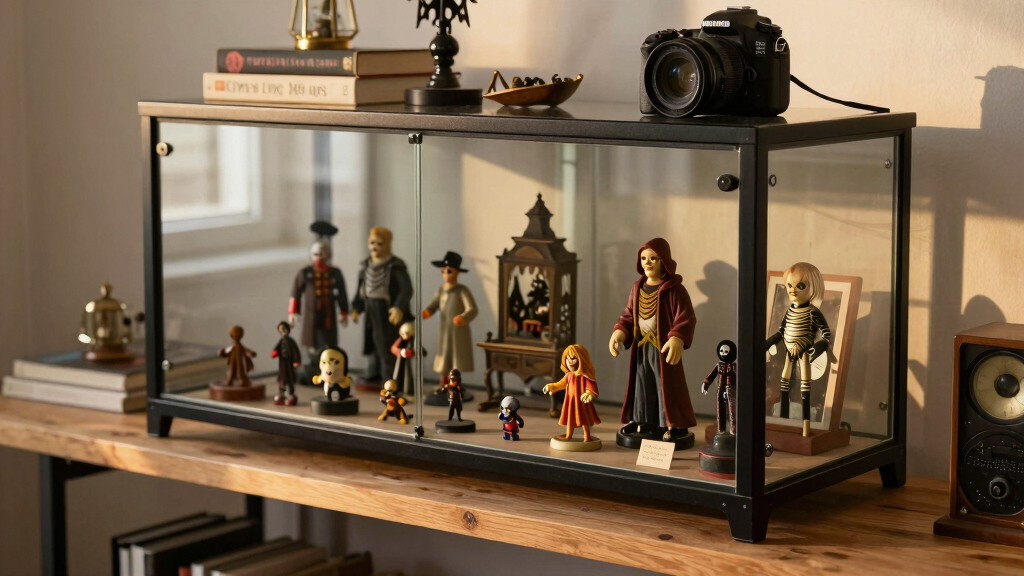 best humidity-controlled display cabinet for rare horror collectibles