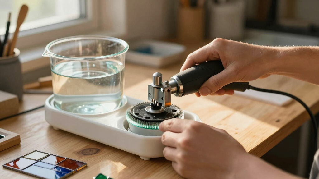 best stained glass grinder with water reservoir
