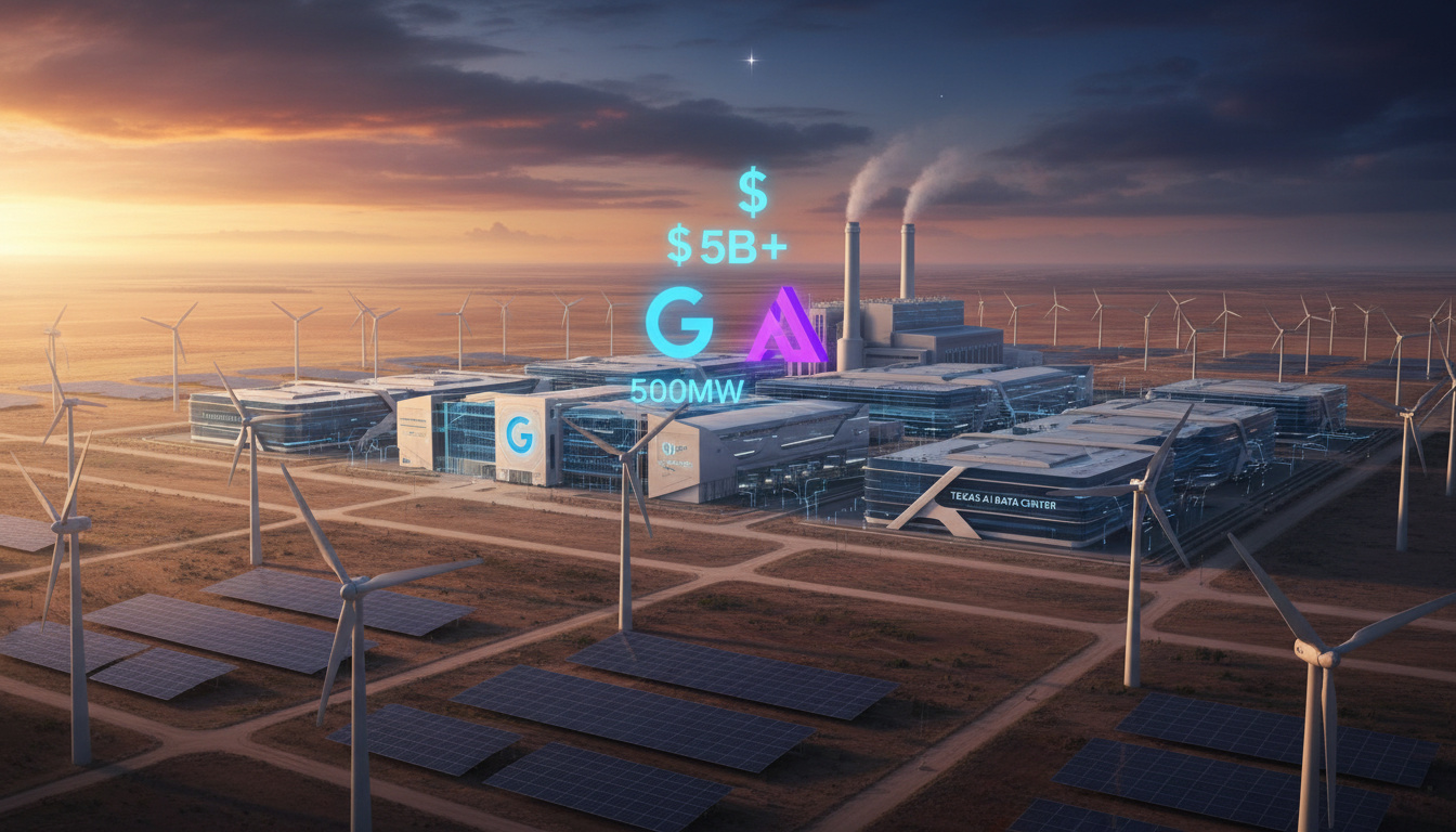 Featured image for Google Nears $5B Financing for Anthropic's 500MW Texas AI Data Center