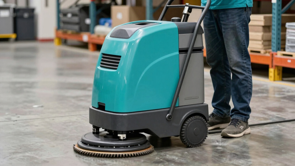warehouse scrubber machine