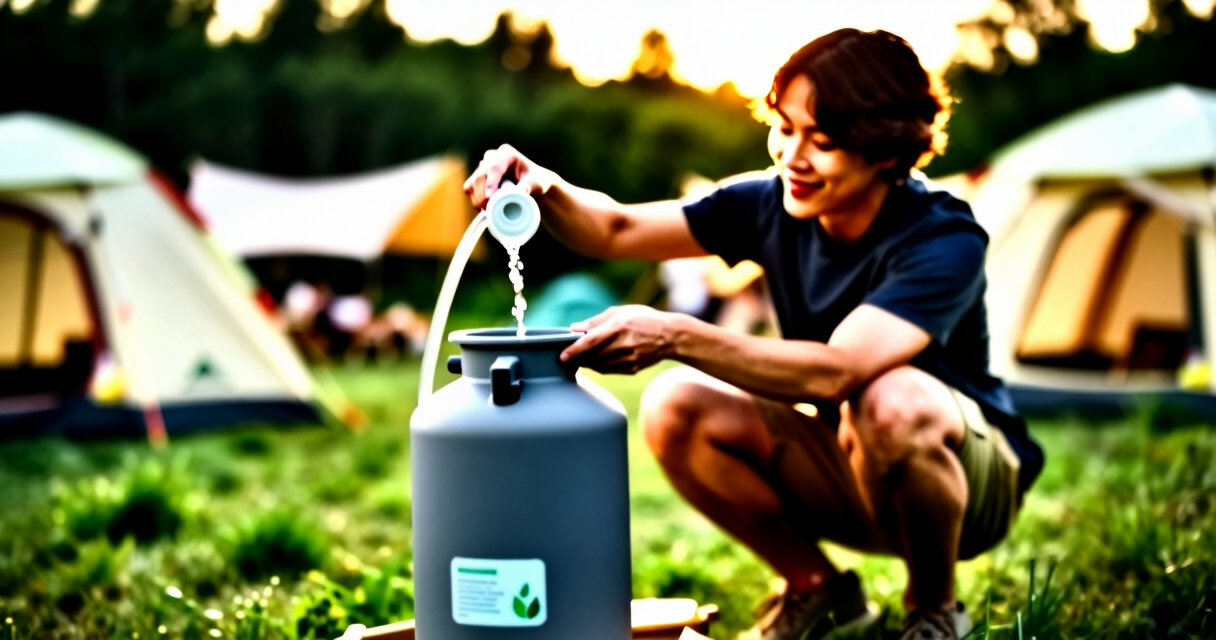best portable greywater system for campsites