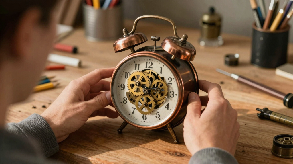 steampunk gear clock