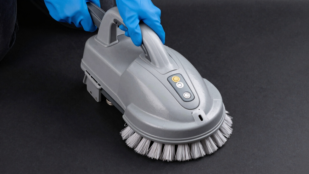 restaurant floor scrubber