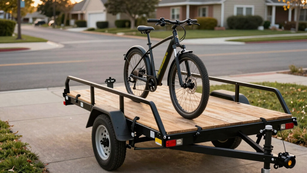 best flatbed cargo trailer for e-bikes