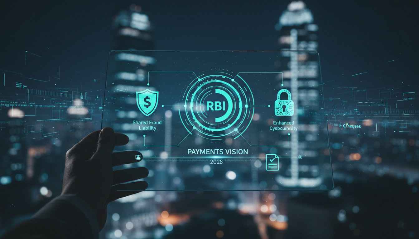 Featured image for RBI Launches Payments Vision 2028: Shared Fraud Liability, E-Cheques, and Enhanced Cybersecurity