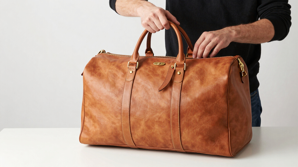 best leather weekender bag for europe trips