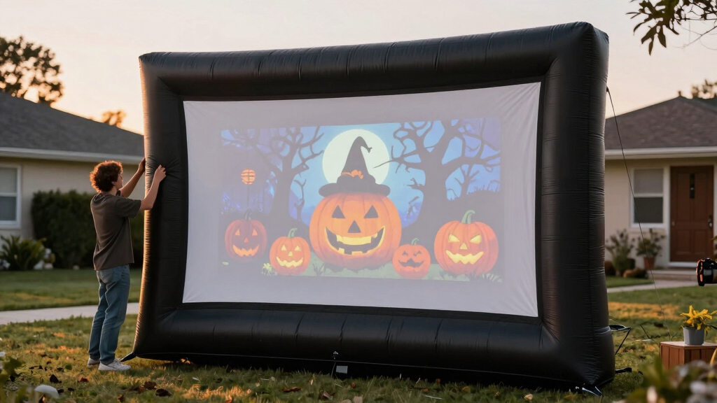 best inflatable projection screen for halloween