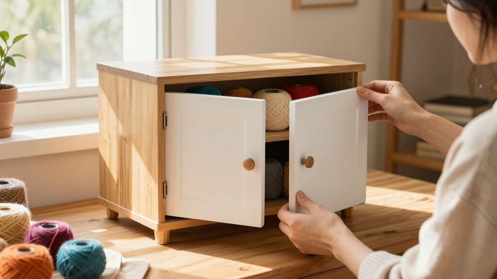 best yarn storage cabinet with doors